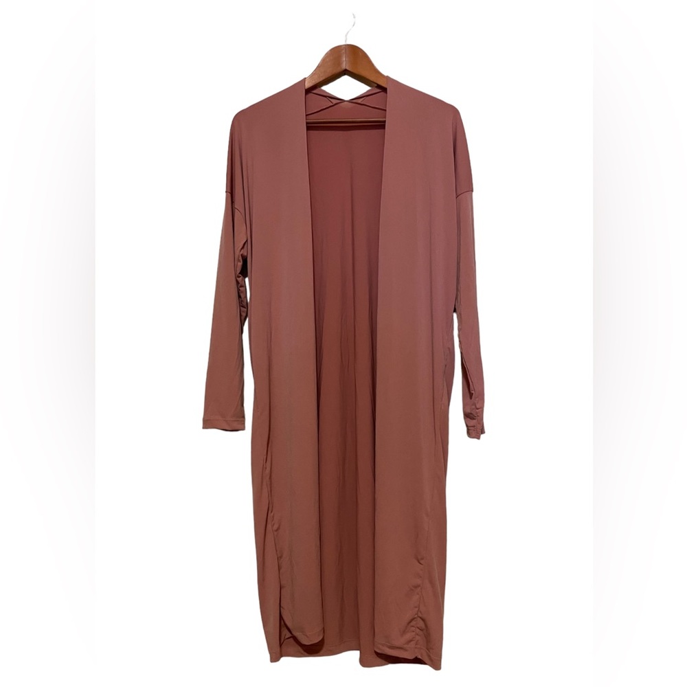 Dusty Rose Blush Pink Sweater, Duster, Kimono Size Small-Medium